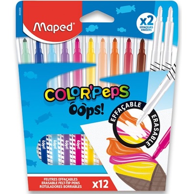 MAPED Fixy Color'Peps Oops 10ks + 2 zmizíky 161293