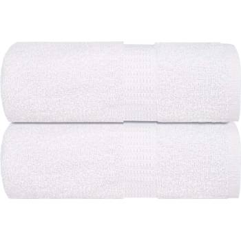 vidaXL Кърпи за гости FROGN 2 бр. Бели 30x50 см 360 г/м2 (136645)