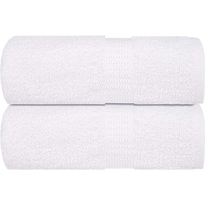 vidaXL Кърпи за гости FROGN 2 бр. Бели 30x50 см 360 г/м2 (136645)
