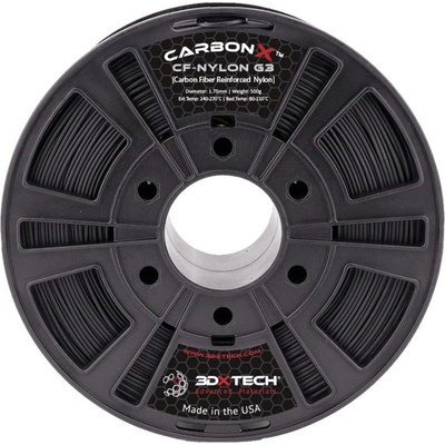 3D Xtech NYL3010500BK0 CarbonX CF Polyamid PA6 PA 1.75 mm 500 g čierna 1