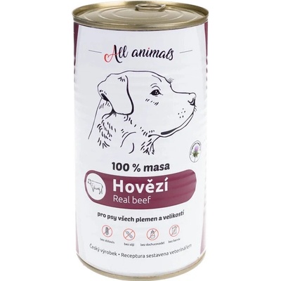 All Animals Kočkopes hovězí ve vlastní šťávě 1.2 kg