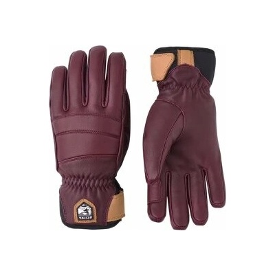 Hestra Fall Line 5 finger Women Bordeaux červená