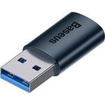 Baseus USB 3.1 мъжки към женски адаптер тип C - серия Baseus Ingenuity (ZJJJQ000103) - син