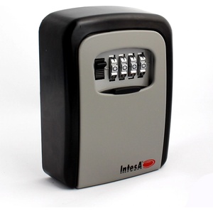  СЕЙФ ЗА КЛЮЧОВЕ intesa С КОД 120х90х40мм (hg-4 key box bbd silver/black)