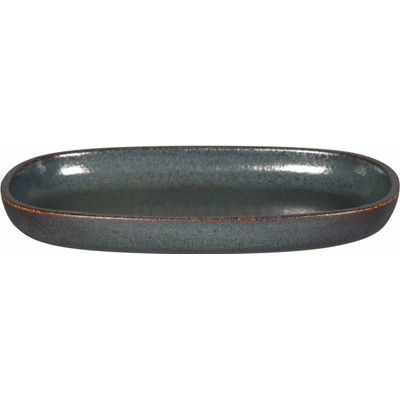 RAK Porcelain Talíř oválný 22,5 cm černý RAK-EAOP23CA