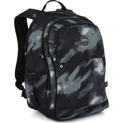 Topgal Študentský batoh Urban Camouflage RONY 26040 čierna