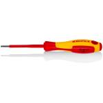 KNIPEX Отвертка шлиц 2.5, vde 1000v жълто-червена ръкохватка 177мм, (k982025)