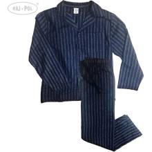 Raj-Pol pánské pyžamo dlouhé propínací flanelové námořnicky modré