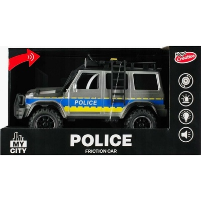 Mega Creative Mega kreativní auto policejní hračka terénní hračka 30x17x14 moje město MC24