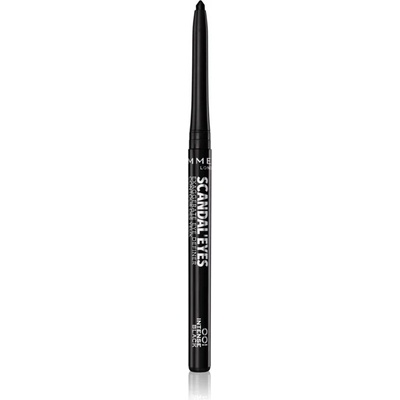 Rimmel ScandalEyes Exaggerate автоматичен молив за очи цвят 001 Intense Black 0, 35 гр