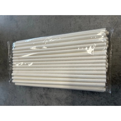 Slamky papierové PREMIUM kraft 20 cm Ø 6 mm 100 ks