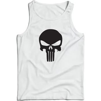 Image 1 of DRAGOWA Мъжки потник Punisher, бял 160 г/м2 (3784)