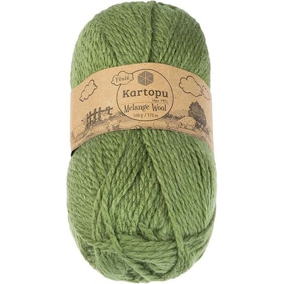 BELLATEX Melange Wool 100 g – 430 zelená