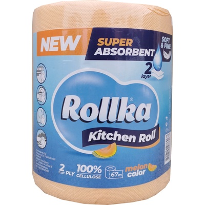 Rollka кухненска ролка, Цвят Пъпеш, 67 метра, 260 къса, 600гр