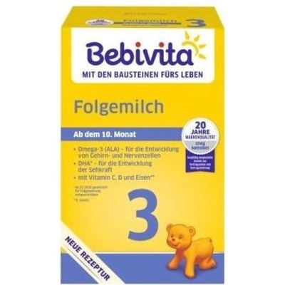 BEBIVITA Мляко 3 Инстантна последваща млечна храна от ок. 9. месец, 500 г
