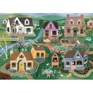 Pieces & Peace - Puzzle Cottage Lane - 1 500 piese