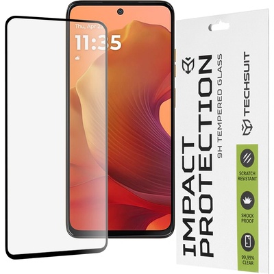 Techsuit Протектор за Motorola Moto G15 / G15 Power - 111D Full Cover / Full Glue Glass - Черен