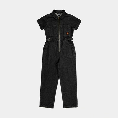 Santa Cruz šaty Line Up Utility Jumpsuit Black Wash