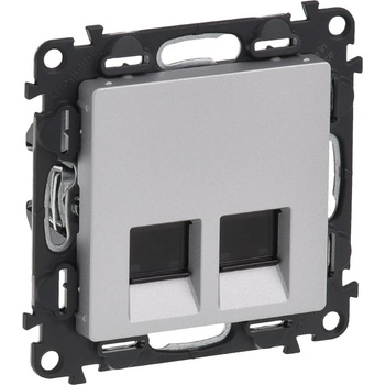 Legrand valena life computer socket 2xrj45 5cat. 5e utp aluminium (753341l)