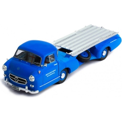 IXO Mercedes-Benz Car Quick Transportation 1955 modrá 1:43
