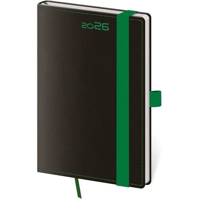 Helma A6 týždenný 2026 BLACK GREEN