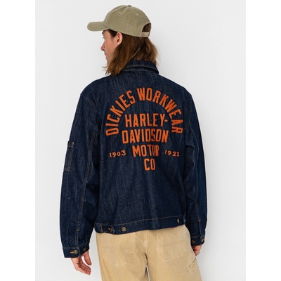 Dickies X Harley Davidson Boxy Denim rinsed indigo blue