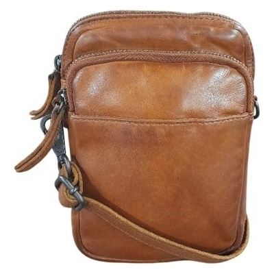 Gianni Conti kožená crossbody pánská koňaková 4202729 TAN