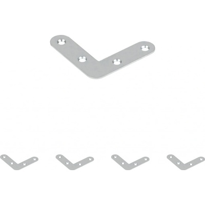 Walteco Spojovací plochý úhelník 60x60x16mm 5 ks 452BP1
