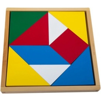 Image 1 of Smart Baby Дървен пъзел Smart Baby - Тангам, 9 части (MO83)