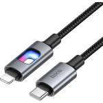 hoco. iPhone 14 Plus / 14 Pro Max / 14 Pro HOCO U144 кабел за данни Type-C - Lightning, 120 см, ЧЕРЕН (U144_C_L_B)