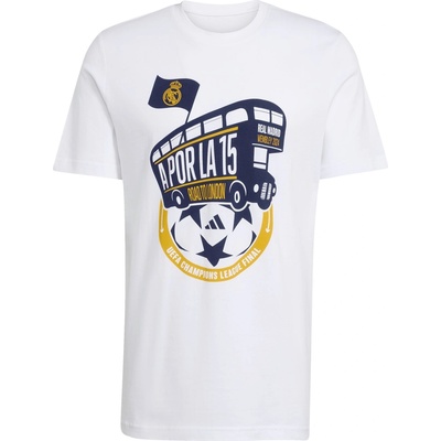 adidas Тениска Adidas Men's Real Madrid League Winners Short-Sleeve T-Shirt - White