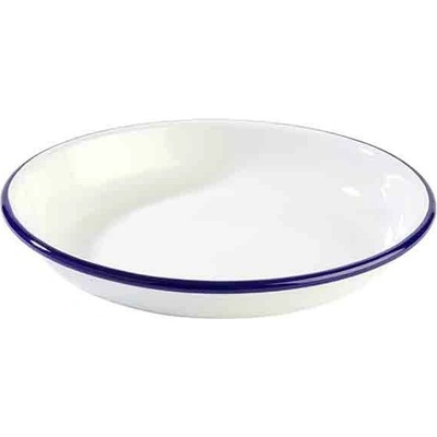 APS Talíř hluboký o průměru 220 mm, bílo-modrý Enamelware