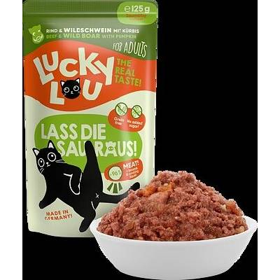 Lucky Lou Lifestage Adult s hovädzím mäsom a diviakom 125 g