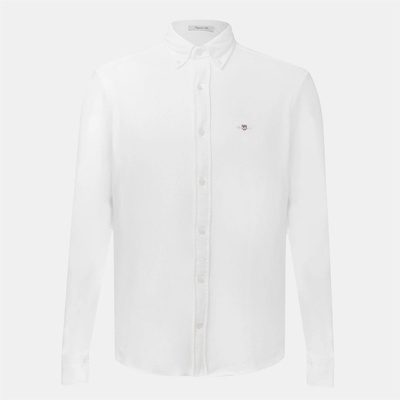 Gant Фланелка Gant Regular-Fit Jersey Pique Shirt - White