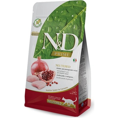 N&D GF cat adult neutered chicken and pomegranate 1,5 kg