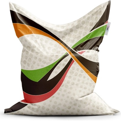 Sablio Sedací vak Retro abstrakcia 200x140 cm
