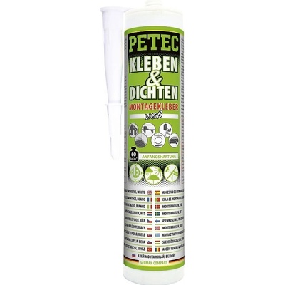 PETEC Kleben & Dichten ecoline Montagekleber Lepicí a těsnicí hmota 290 g bílá