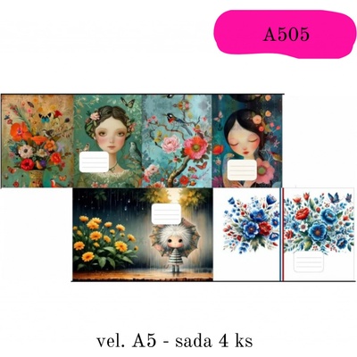 Obaly na sešity A5 A505