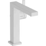 Hansgrohe Tecturis E - Смесител за мивка с чучур Push-Open, CoolStart, EcoSmart, бял мат 73040700 (73040700)