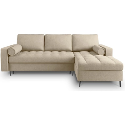 Milo Casa Бежов ъглов разтегателен диван , десен ъгъл Santo - Milo Casa (MIL_RCF_52_A3_SANTO2)