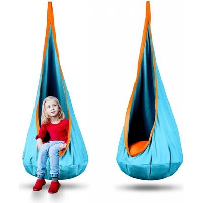 Neo-Sport Dětské závěsné křeslo Cocoon tyrkysová – Zboží Dáma