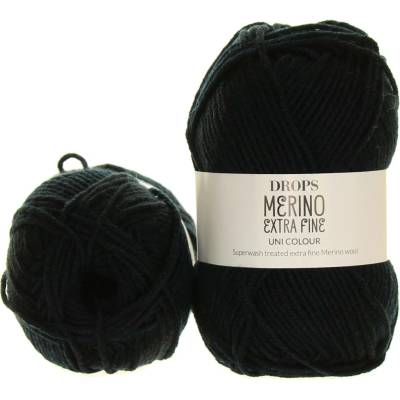 Drops Merino Extra Fine 02 černá