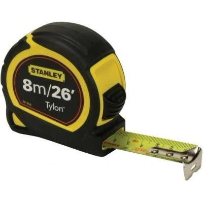 STANLEY 8m/26ft svinovací metr Tylon s kotvicím hákem TRU-ZERO, zatahovací, dobře viditelný, 8m x
