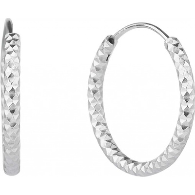 Bealio stříbrné broušené kruhy 03-03002-0683