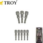 TROY Магнитен държач на болтове 1/4, 8 части / troy 26133 / (t 26133)