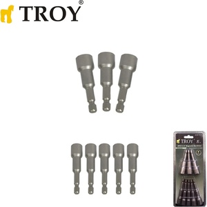 TROY Магнитен държач на болтове 1/4, 8 части / troy 26133 / (t 26133)