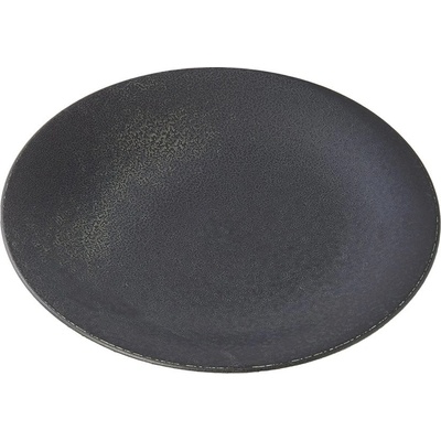MIJ Jídelní talíř BB BLACK 28 cm černá keramika