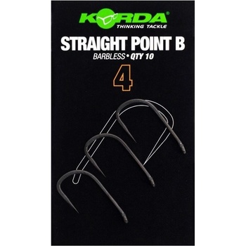 Korda Háčky Straight Point Barbless 10 ks vel.4