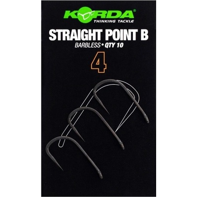 Korda Háčky Straight Point Barbless 10 ks vel.4