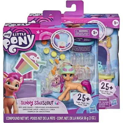 Hasbro Малкото пони Филмът - Sparkling Scenes понита, асортимент 0331671